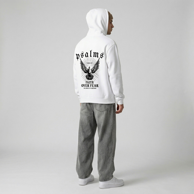 Faith Over Fear Psalms Unisex Hoodie | Y2K Streetwear