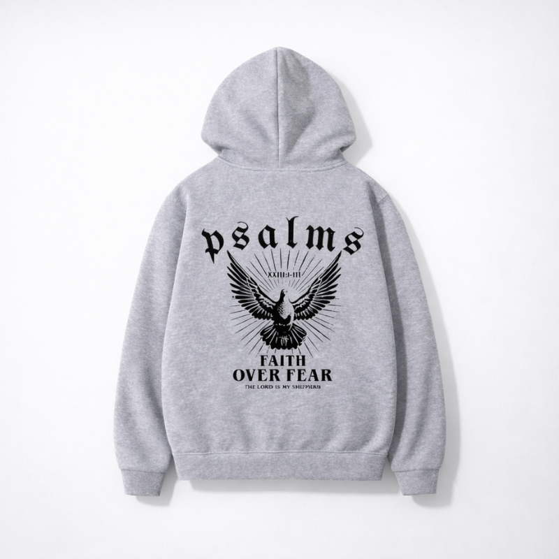 Faith Over Fear Psalms Unisex Hoodie | Y2K Streetwear