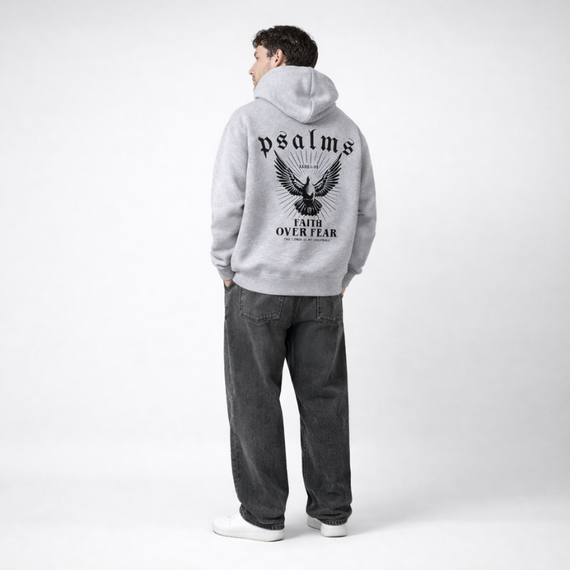 Faith Over Fear Psalms Unisex Hoodie | Y2K Streetwear