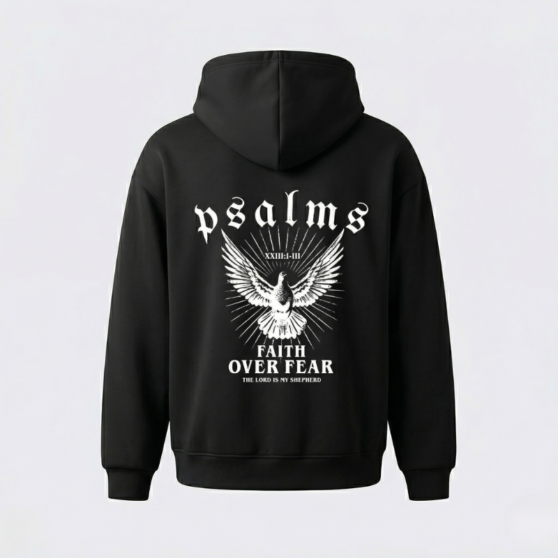 Faith Over Fear Psalms Unisex Hoodie | Y2K Streetwear