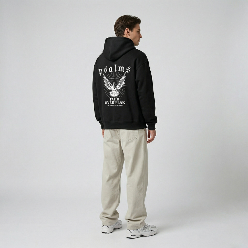 Faith Over Fear Psalms Unisex Hoodie | Y2K Streetwear