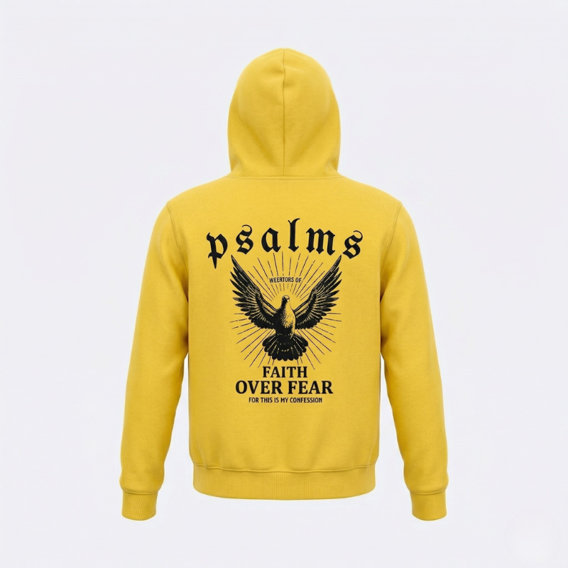 Faith Over Fear Psalms Unisex Hoodie | Y2K Streetwear