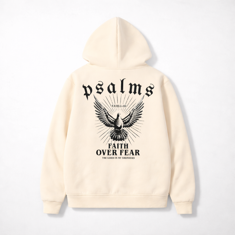 Faith Over Fear Psalms Unisex Hoodie | Y2K Streetwear