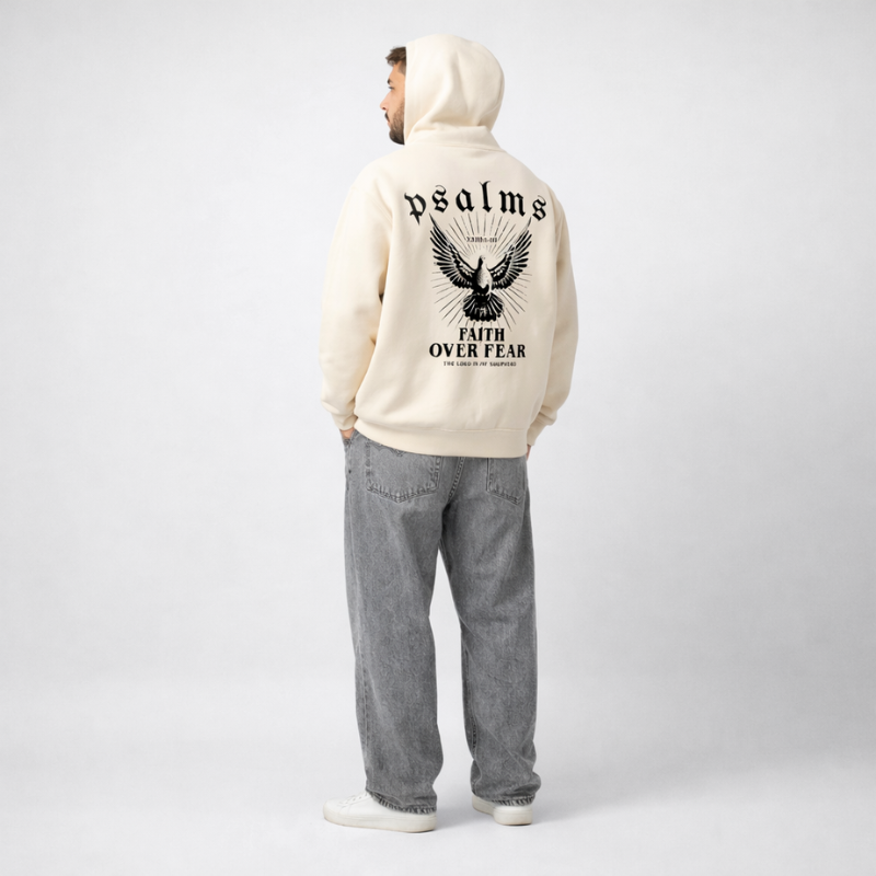 Faith Over Fear Psalms Unisex Hoodie | Y2K Streetwear