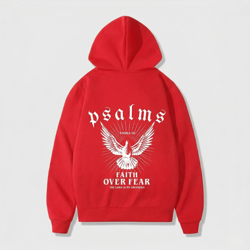 Faith Over Fear Psalms Unisex Hoodie | Y2K Streetwear