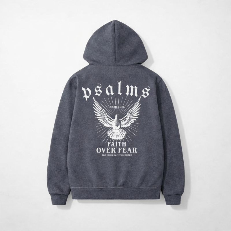 Faith Over Fear Psalms Unisex Hoodie | Y2K Streetwear