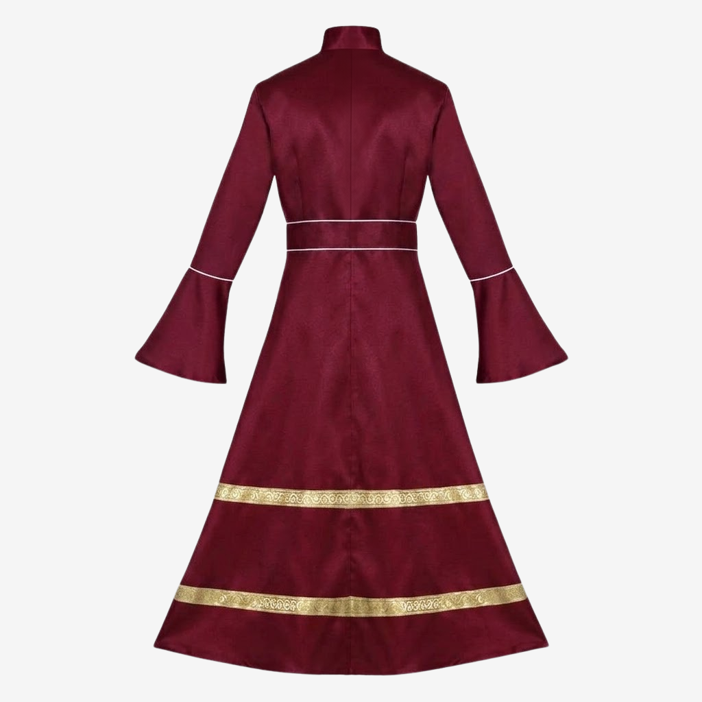 Flared Sleeves Cassock with Cross Motifs & Ritual Aesthetic-Tithesource-