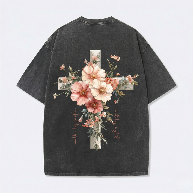 Fruit of The Spirit Christian Jesus Vintage Washed T-Shirt | Retro Streetwear