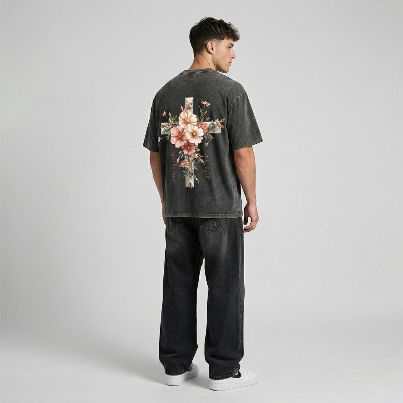 Fruit of The Spirit Christian Jesus Vintage Washed T-Shirt | Retro Streetwear