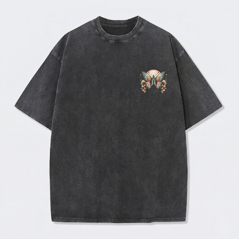 Fruit of The Spirit Christian Jesus Vintage Washed T-Shirt | Retro Streetwear