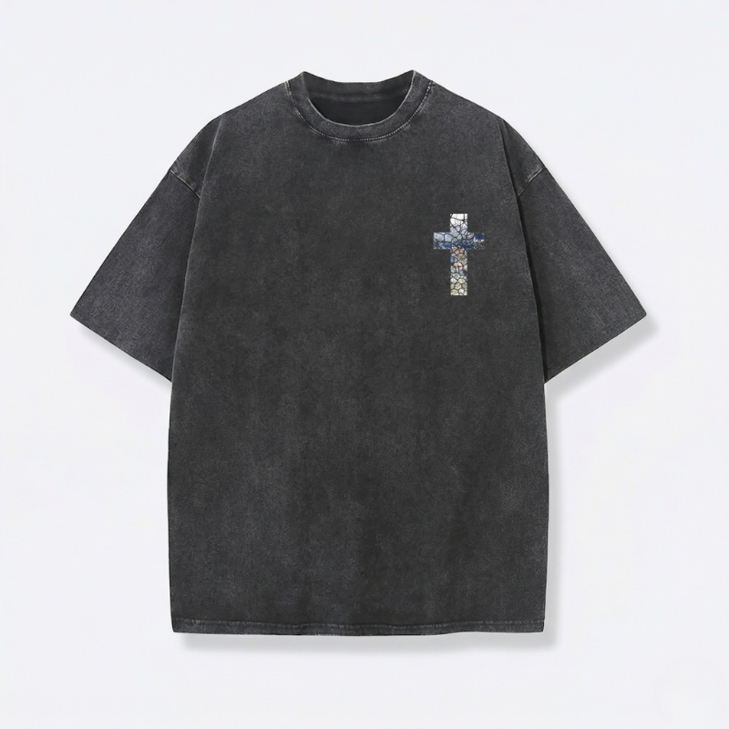 Fruit of The Spirit Christian Jesus Vintage Washed T-Shirt | Retro Streetwear