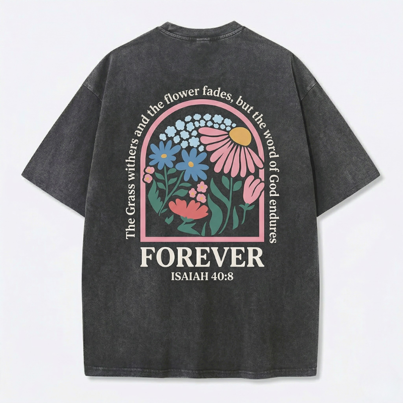 Fruit of The Spirit Christian Jesus Vintage Washed T-Shirt | Retro Streetwear