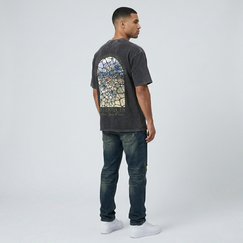 Fruit of The Spirit Christian Jesus Vintage Washed T-Shirt | Retro Streetwear