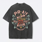 Fruit of The Spirit Christian Jesus Vintage Washed T-Shirt | Retro Streetwear