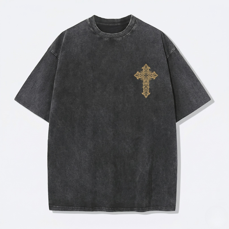 Fruit of The Spirit Christian Jesus Vintage Washed T-Shirt | Retro Streetwear