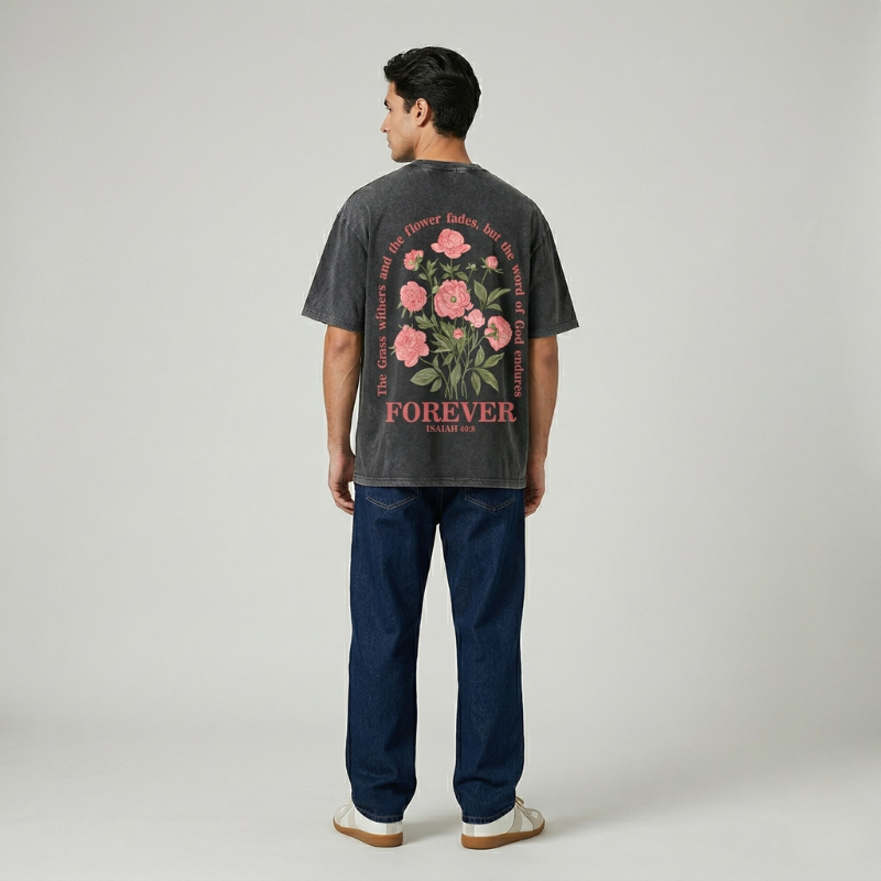 Fruit of The Spirit Christian Jesus Vintage Washed T-Shirt | Retro Streetwear