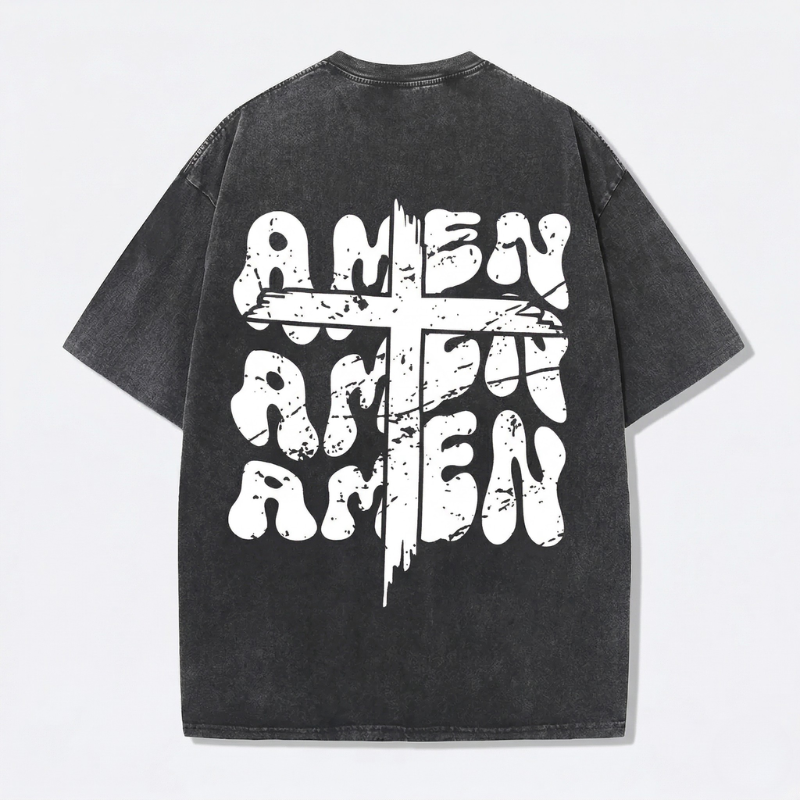 Fruit of The Spirit Christian Jesus Vintage Washed T-Shirt | Retro Streetwear