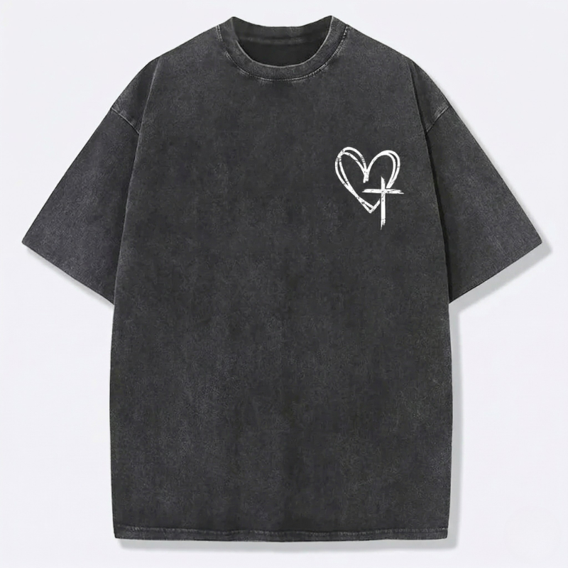 Fruit of The Spirit Christian Jesus Vintage Washed T-Shirt | Retro Streetwear