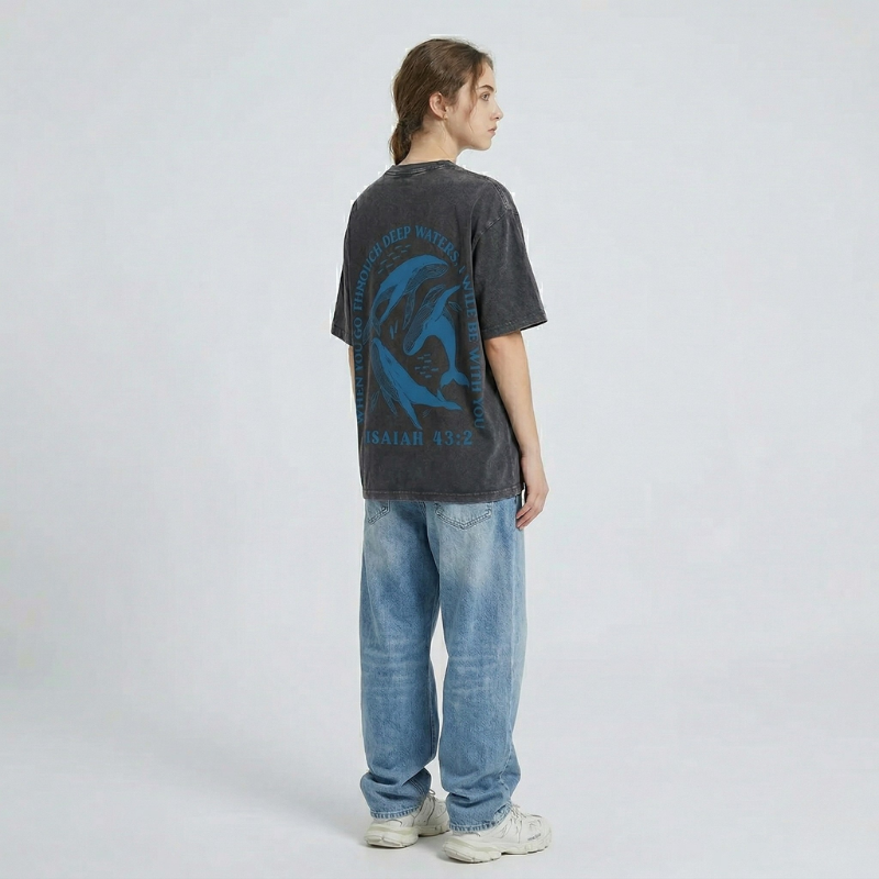 Fruit of The Spirit Christian Jesus Vintage Washed T-Shirt | Retro Streetwear