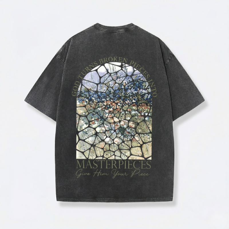 Fruit of The Spirit Christian Jesus Vintage Washed T-Shirt | Retro Streetwear