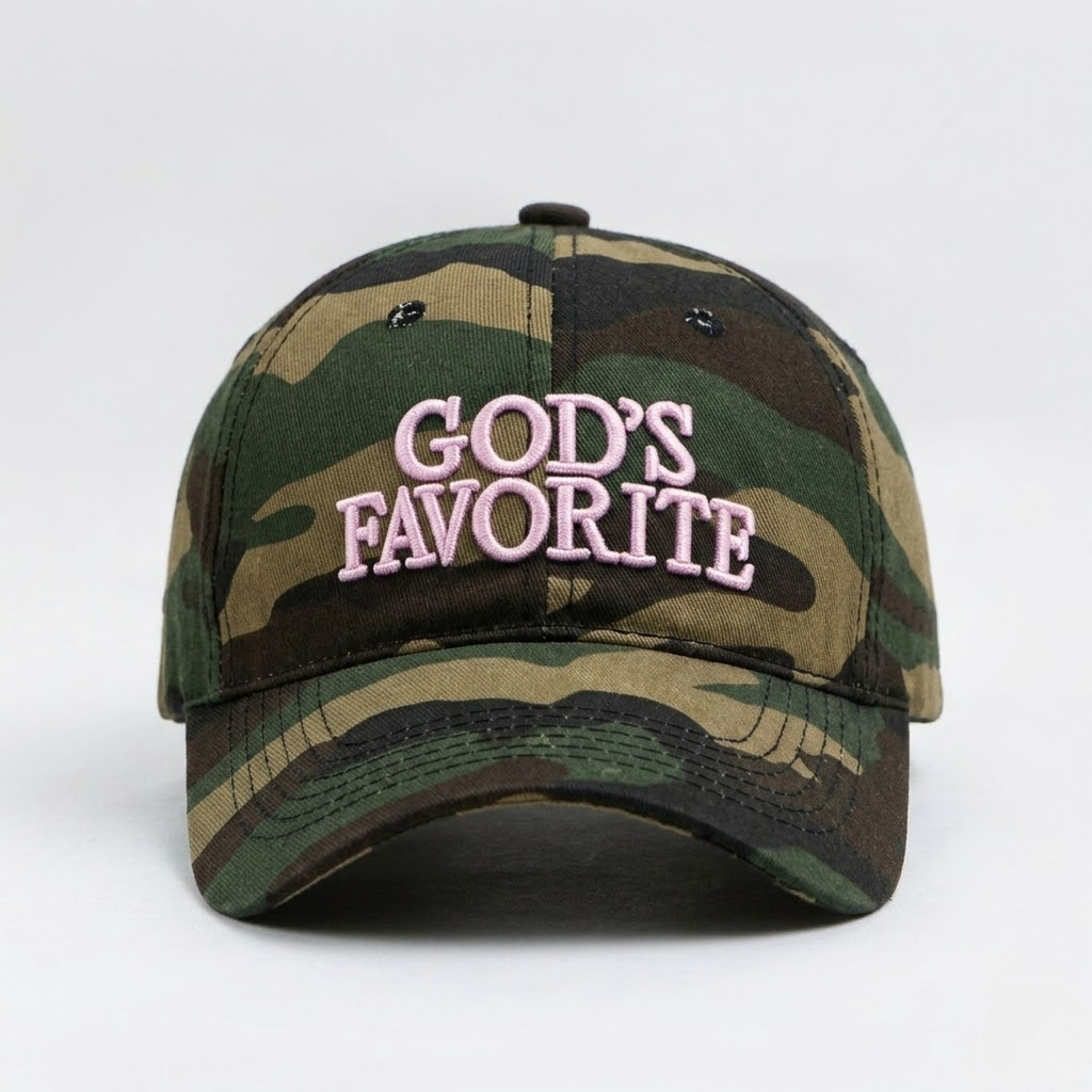 God's Favorite Camouflage Baseball Cap