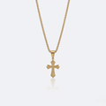Gold Cross Hip Hop Pendant Necklace | Stainless Steel