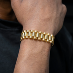 Gold Presidential Band Bracelet
