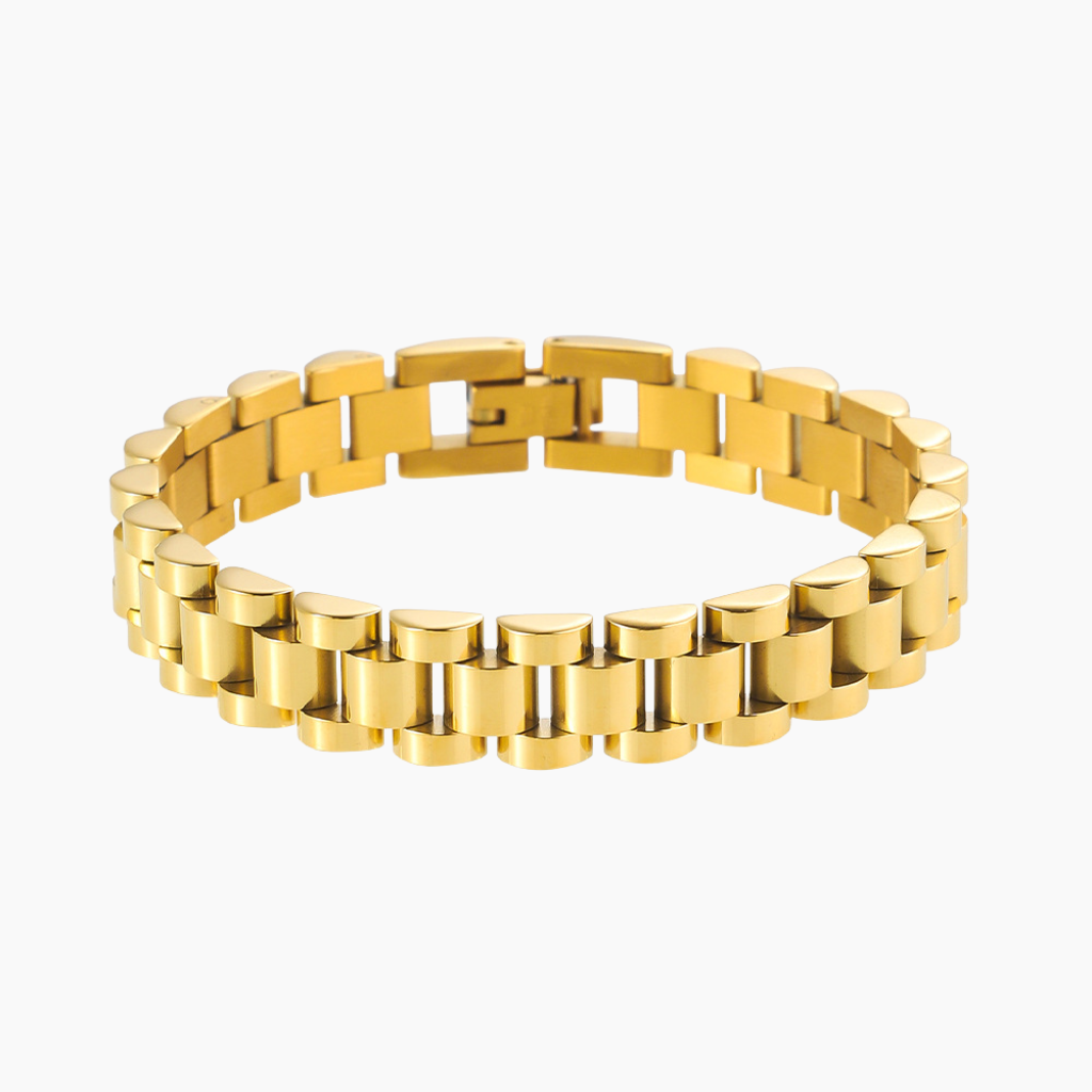 Gold Presidential Band Bracelet