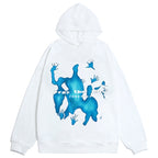 Graphic Oversized Hoodie Men - Y2K Print Streetwear Pullover