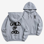 Hoodie Unisex | Faith Graffiti Child of God-Tithesource-Grey-S-