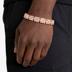 Iced Out Cross Tennis Bracelet