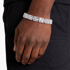 Iced Out Cross Tennis Bracelet