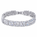 Iced Out Cross Tennis Bracelet