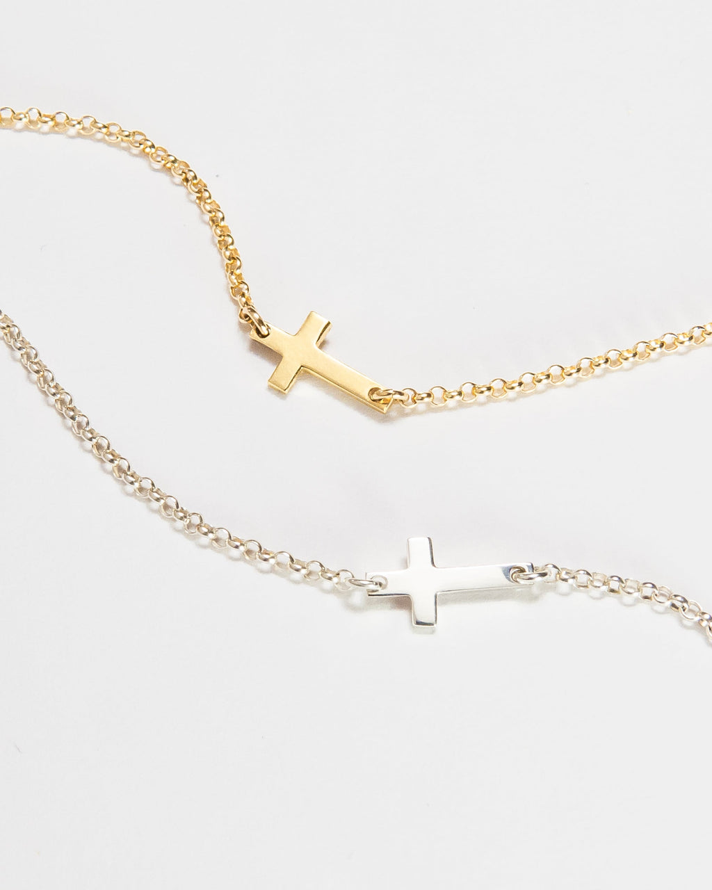 Jerusalem Small Cross Bracelet Women | Gold and Silver-Tithesource-