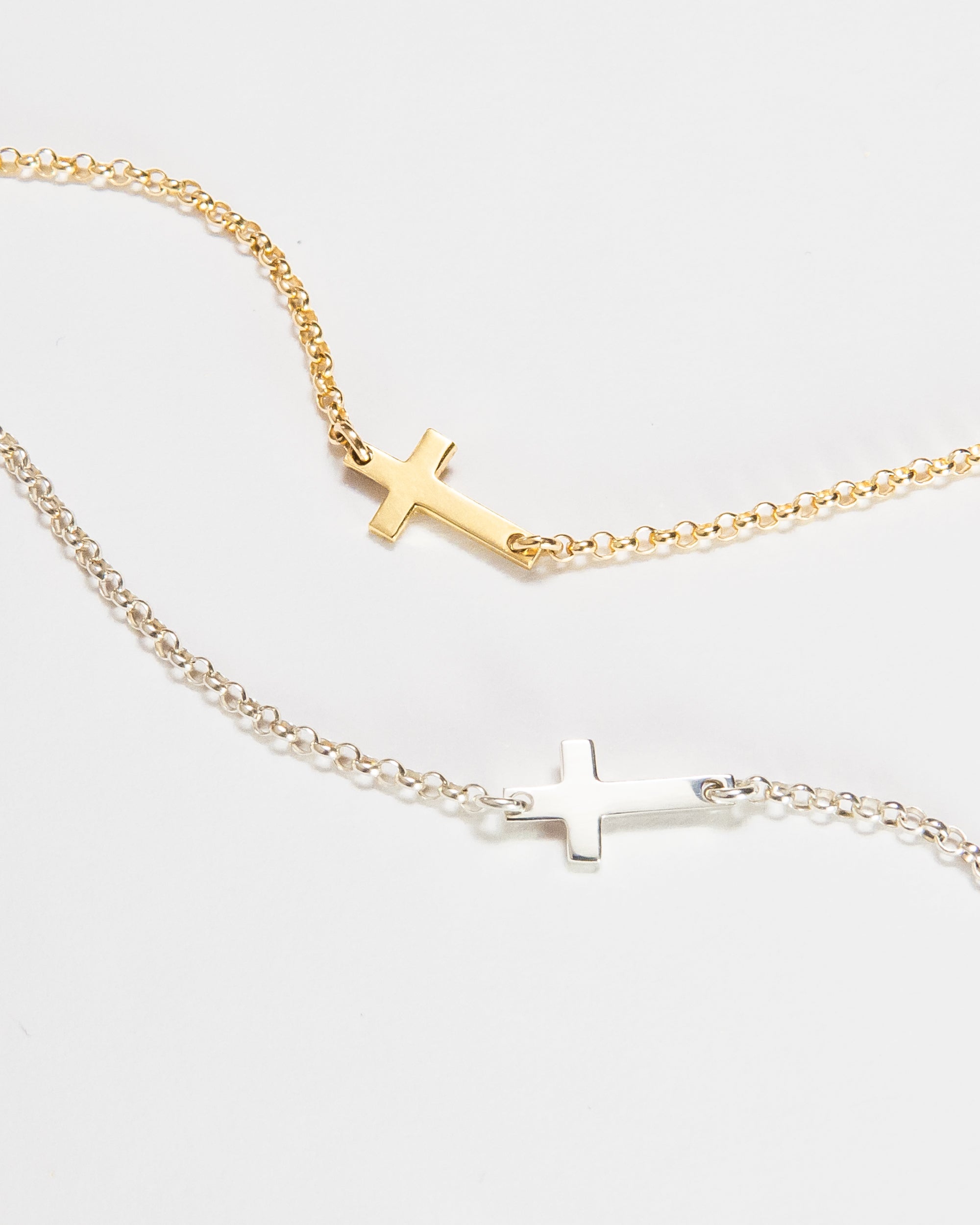 Jerusalem Small Cross Bracelet Women | Gold and Silver-Tithesource-