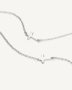 Jerusalem Small Cross Bracelet Women | Gold and Silver-Tithesource-Silver-