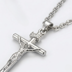 Jesus Cross Pendant Necklace | Choker Chain Style