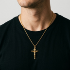 Jesus Cross Pendant Necklace | Choker Chain Style