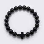 Jesus Cross Stretch Beaded Bracelet