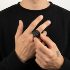Jesus Ring Christian Face Crown of Thorns Stainless Steel Statement Ring Men-Tithesource-