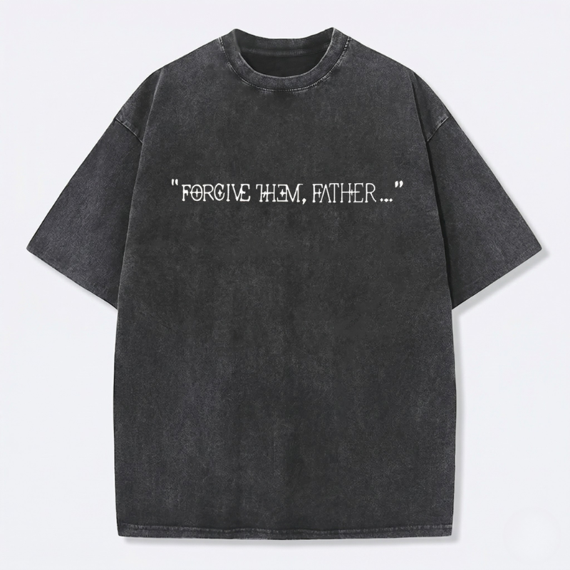 Jesus Vintage Washed Gothic Oversized T-Shirt | Christian