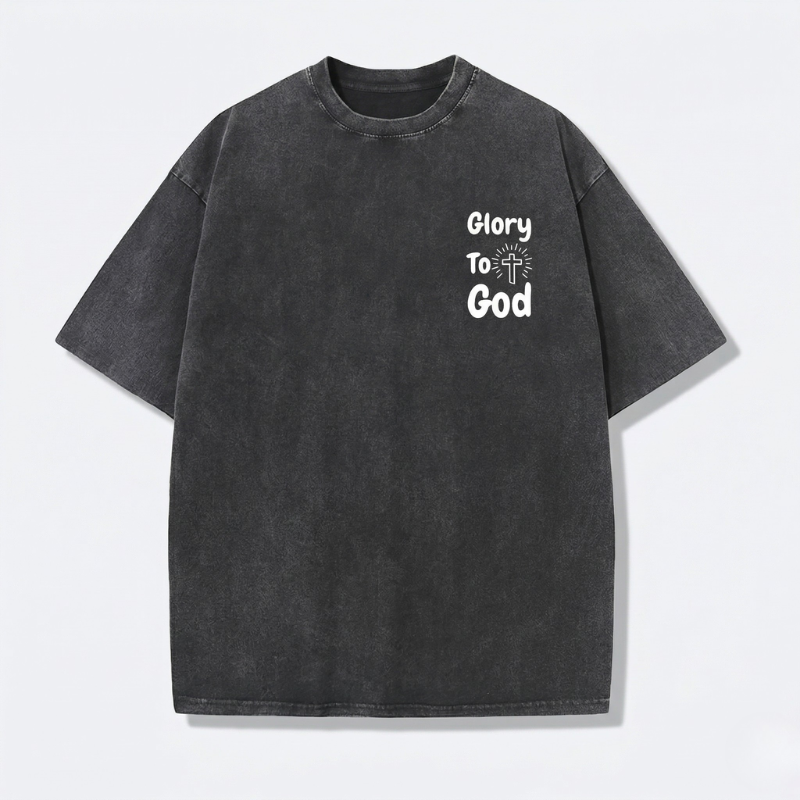 Jesus Vintage Washed Gothic Oversized T-Shirt | Christian