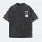 Jesus Vintage Washed Gothic Oversized T-Shirt | Christian