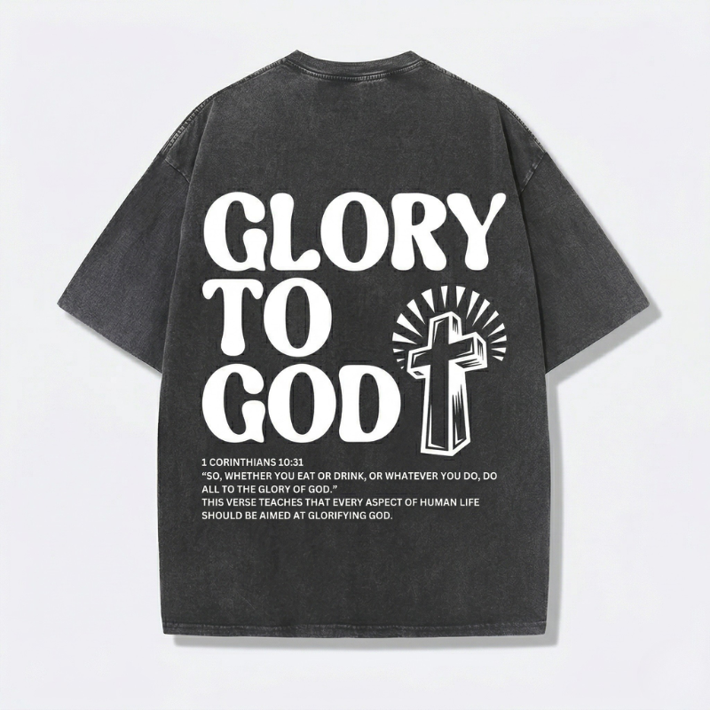 Jesus Vintage Washed Gothic Oversized T-Shirt | Christian
