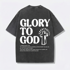 Jesus Vintage Washed Gothic Oversized T-Shirt | Christian