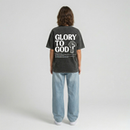 Jesus Vintage Washed Gothic Oversized T-Shirt | Christian