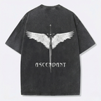Jesus Vintage Washed Gothic Oversized T-Shirt | Christian