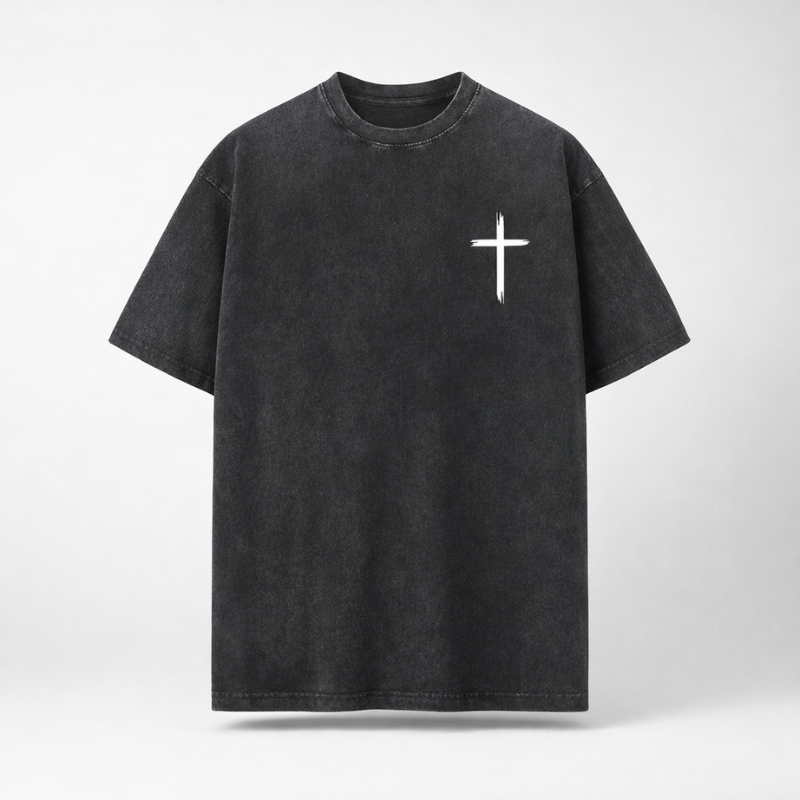 Jesus Vintage Washed Gothic Oversized T-Shirt | Christian