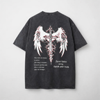Jesus Vintage Washed Gothic Oversized T-Shirt | Christian