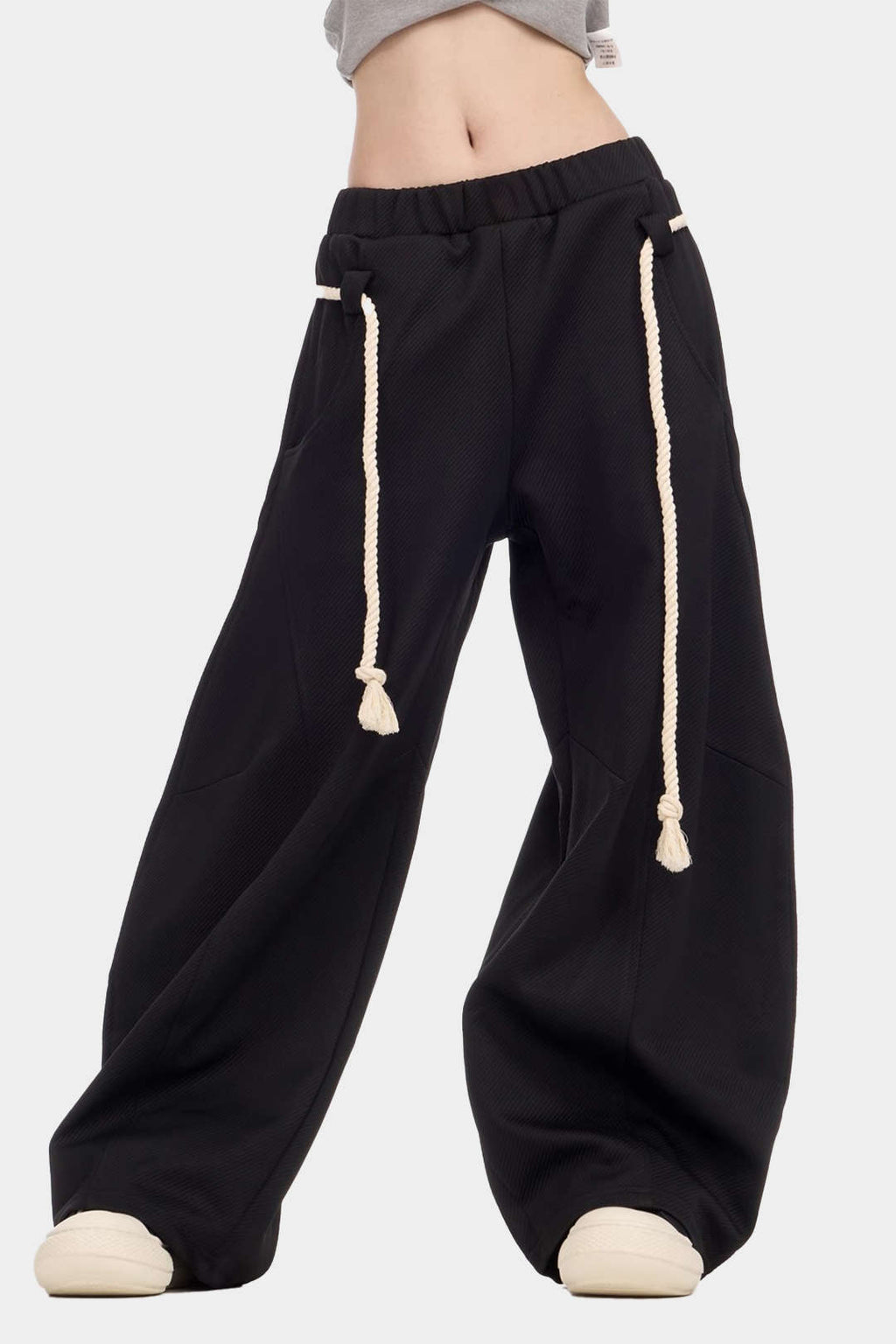 Joggers Women - Wide Leg Drawstring Sweatpants-Tithesource-